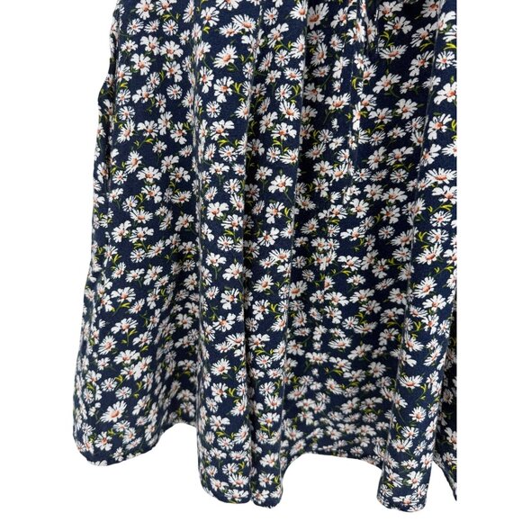 Band Of Gypsys Blue Floral Cottagecore Button Down Mini Dress Retro Y2K Revive - Picture 9 of 15